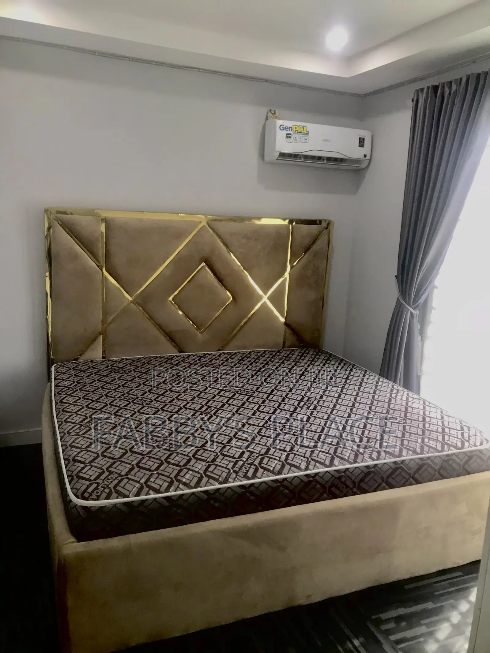 7×7 King Size BedFrame With Full Orthopedic Royal Foam Mattress