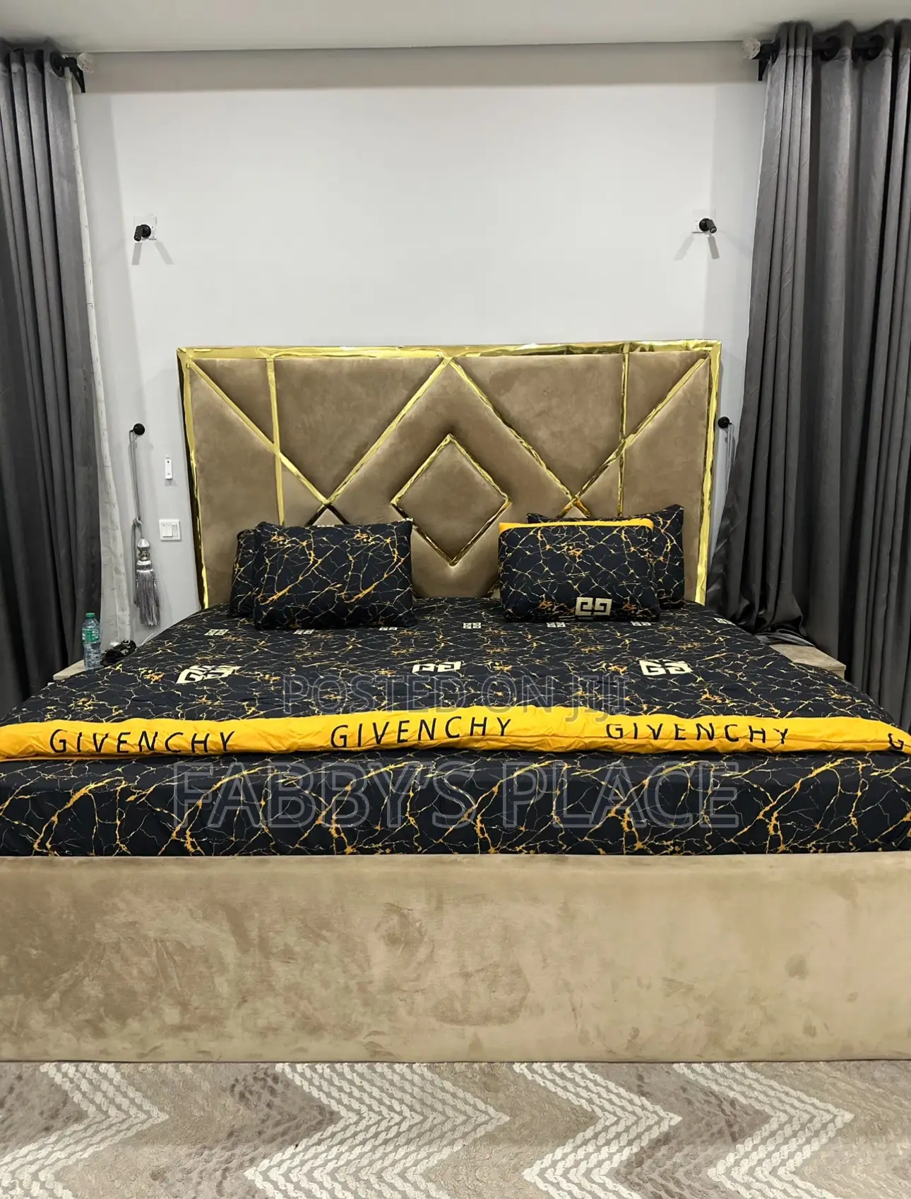 7×7 King Size BedFrame With Full Orthopedic Royal Foam Mattress