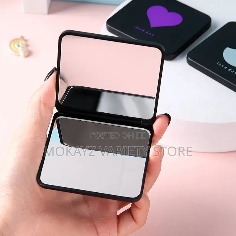 Double-Sided Portable 2-Faced Square Cosmetics Mirror /Bulk/Souvenir