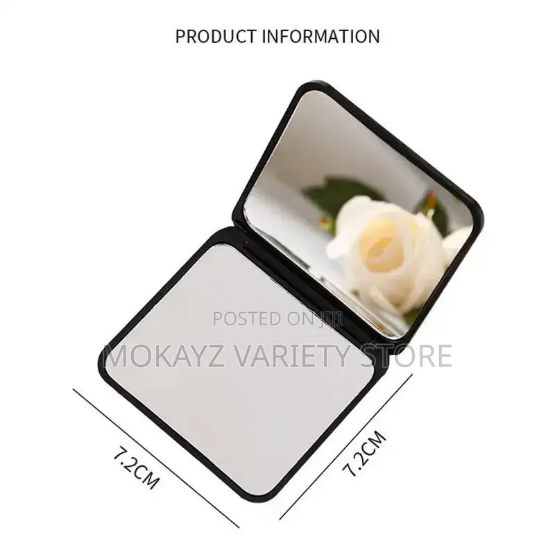 Double-Sided Portable 2-Faced Square Cosmetics Mirror /Bulk/Souvenir