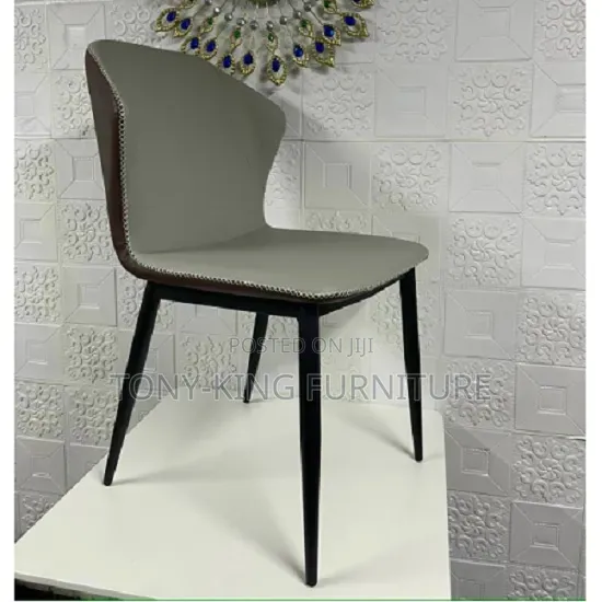 Modern Armless Dining Chairs With Padded Faux/Pu Leather Upholstery