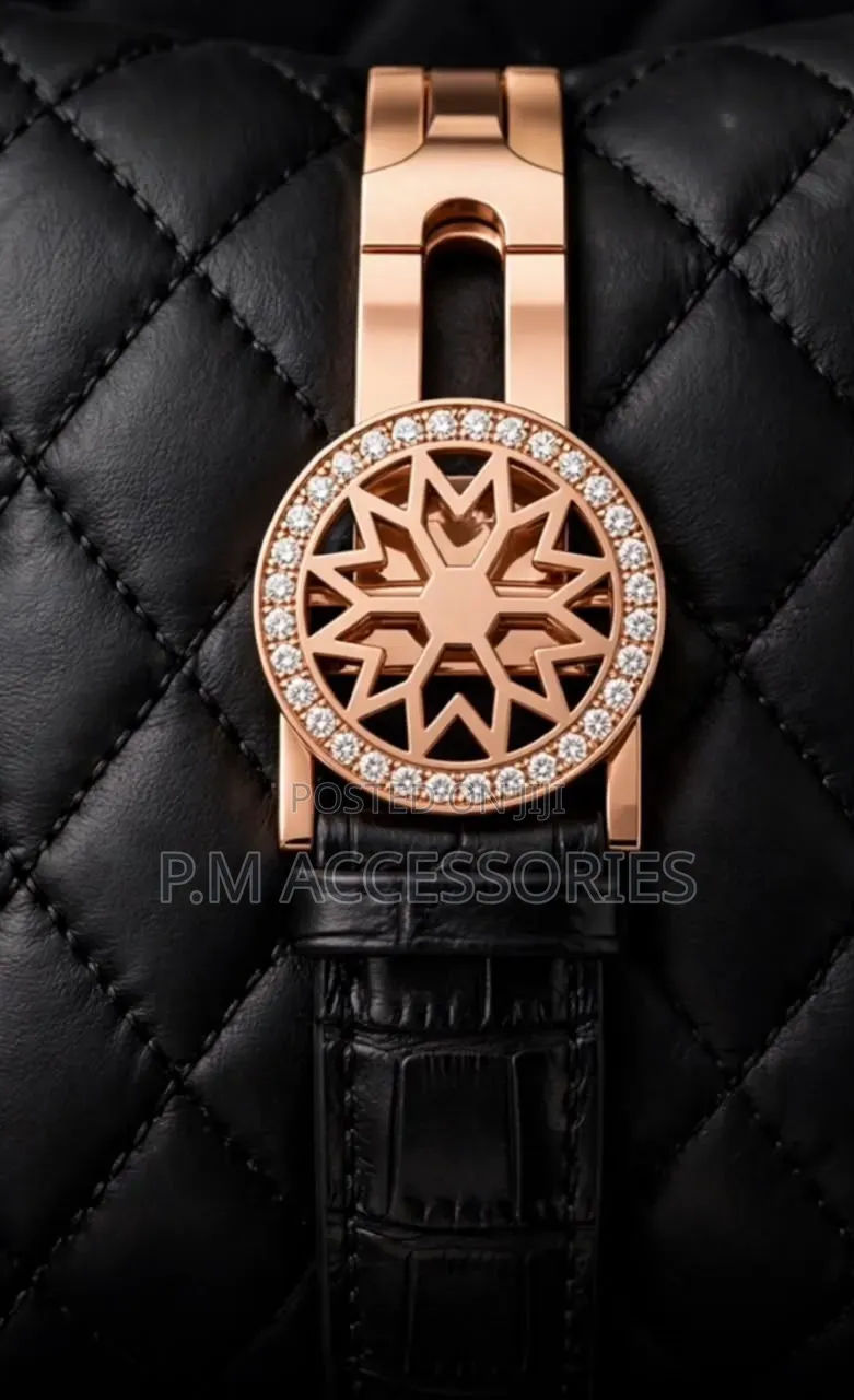 Maclaro Full Stone Automatic Leather Watch