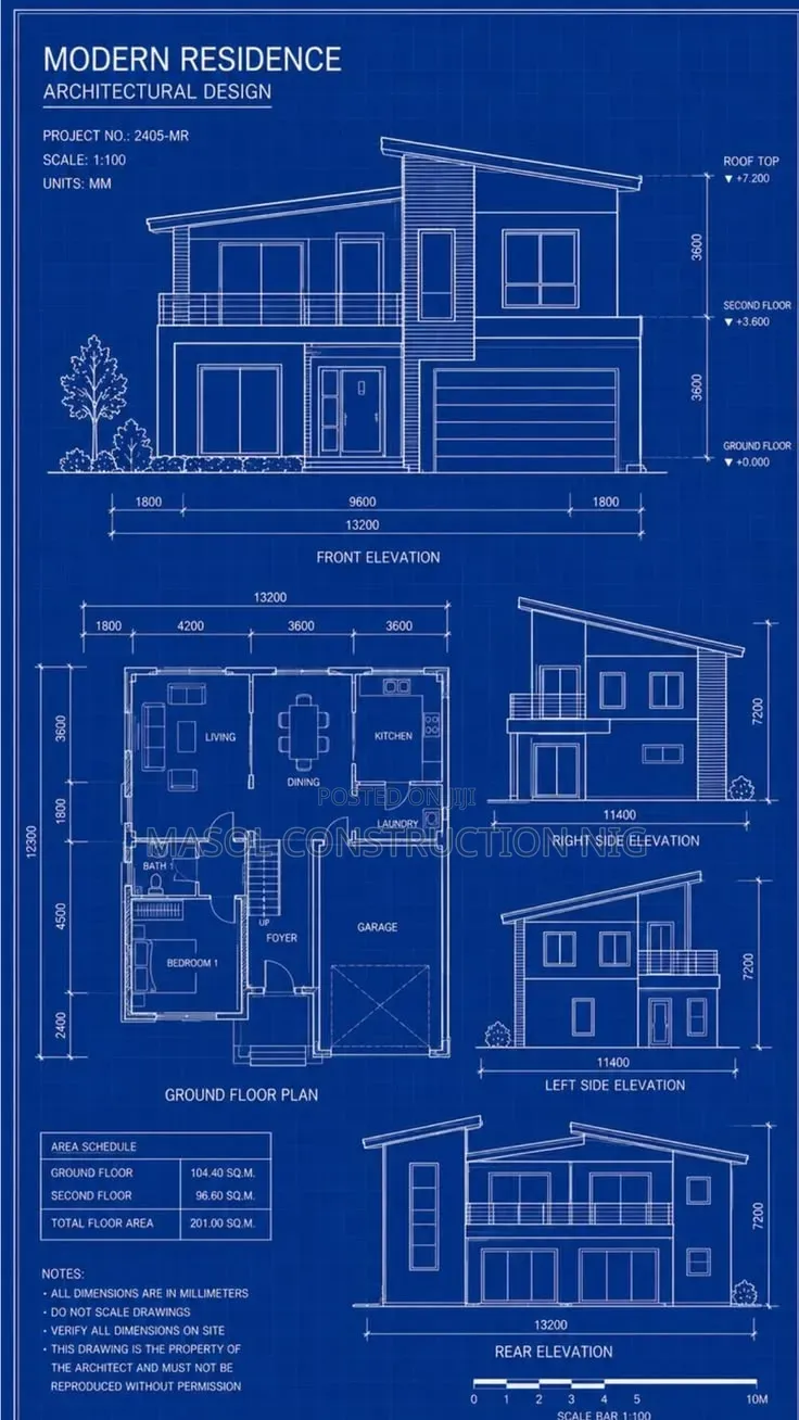 Residential Architectural Drawing and Design