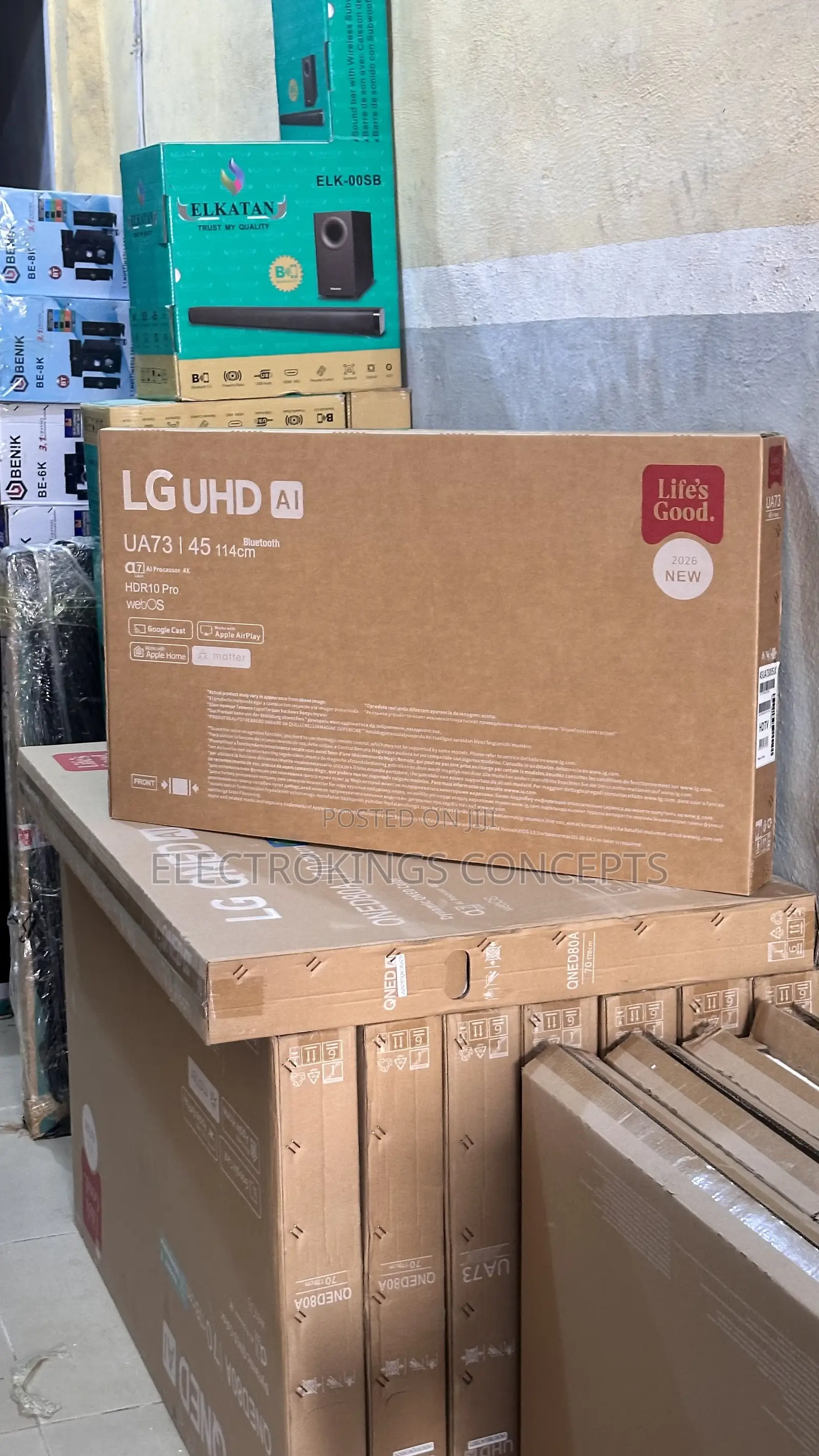 Brand New 45inch LG Smart TV With Wifi, Bluetooth, Available