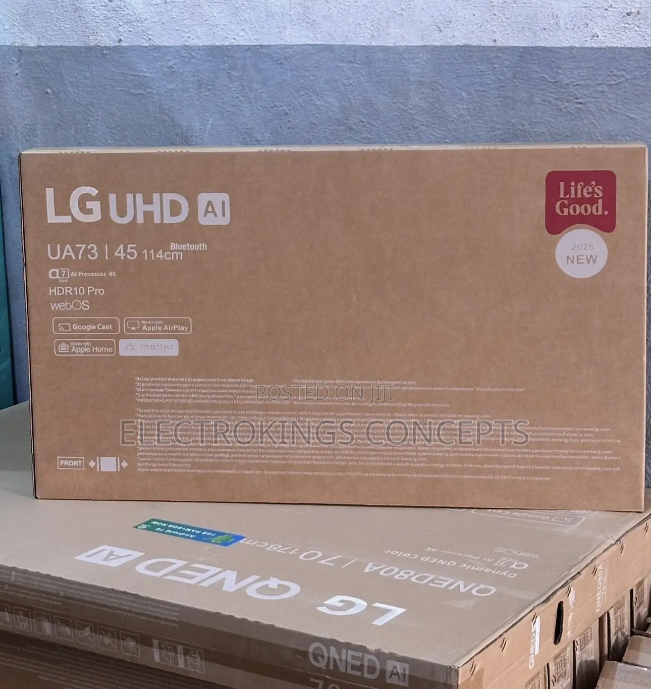 Brand New 45inch LG Smart TV With Wifi, Bluetooth, Available