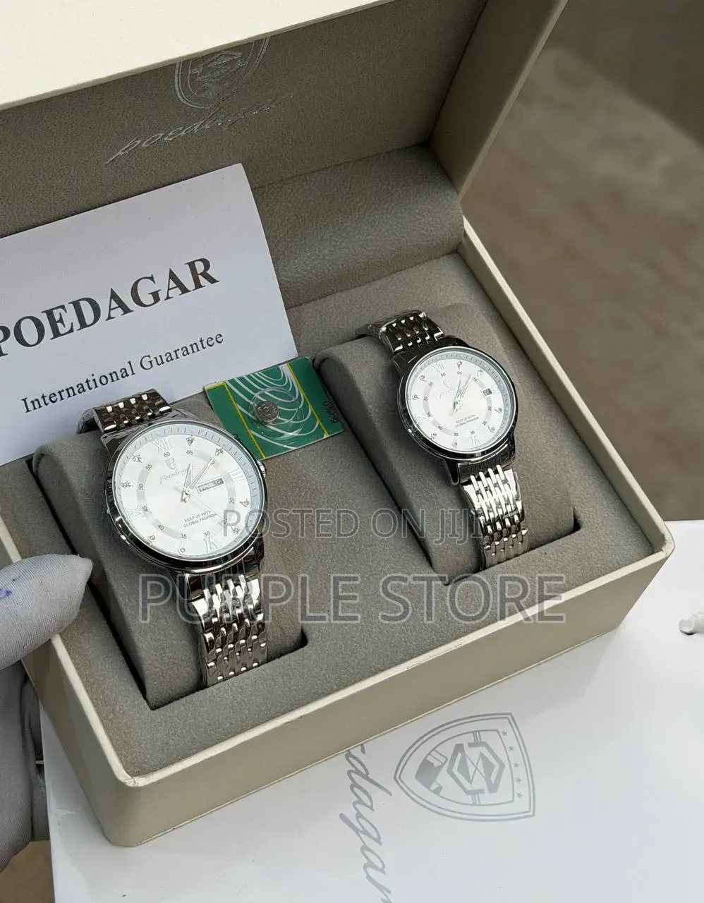 Poedagar Couples Steel Wristwatches