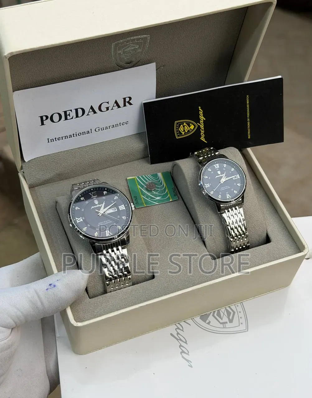 Poedagar Couples Steel Wristwatches