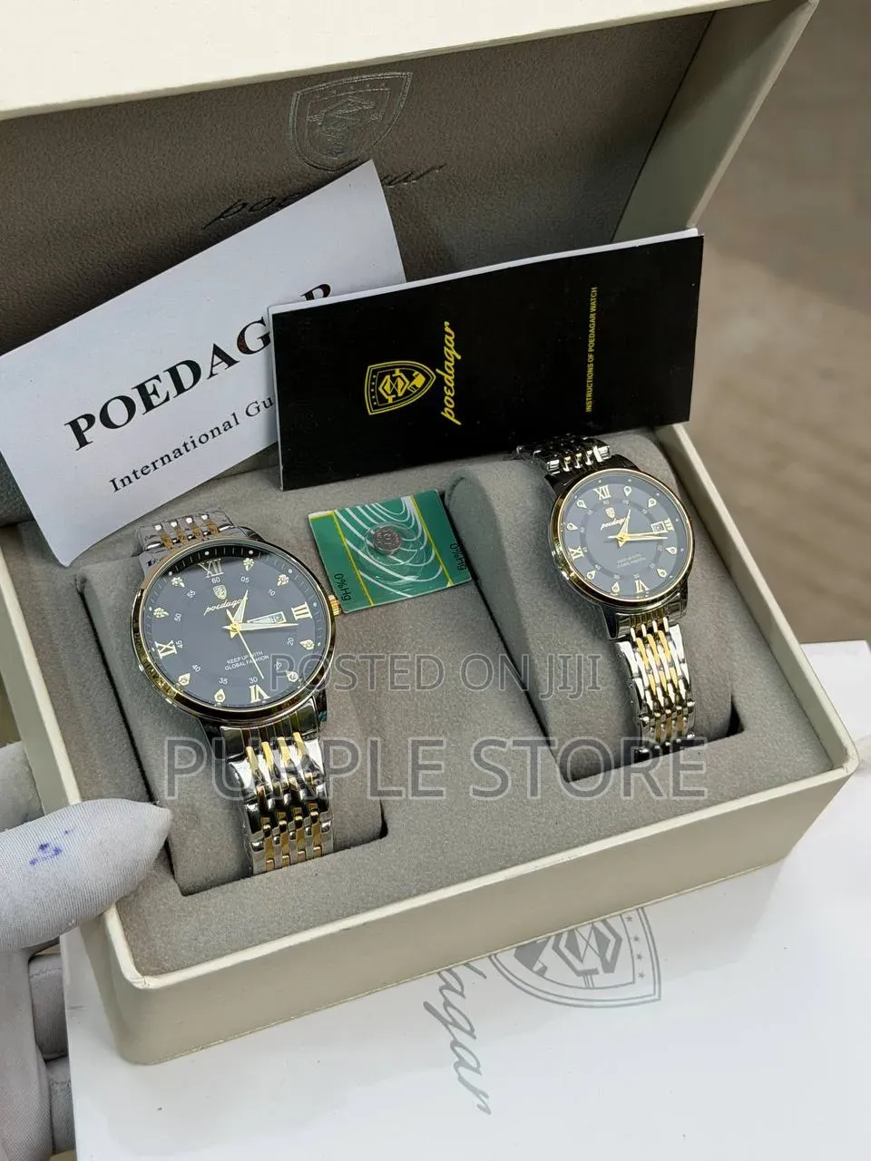 Poedagar Couples Steel Wristwatches