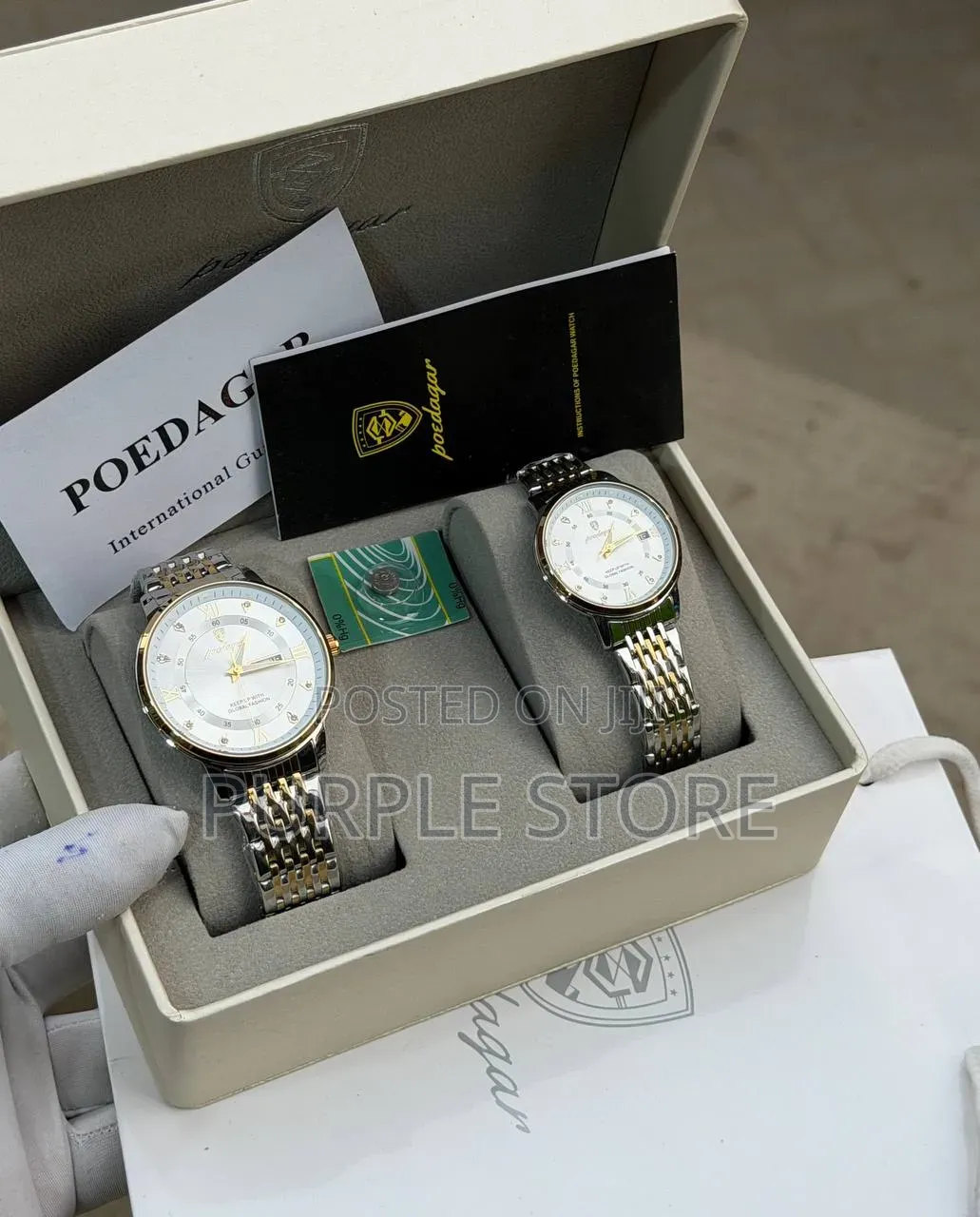 Poedagar Couples Steel Wristwatches