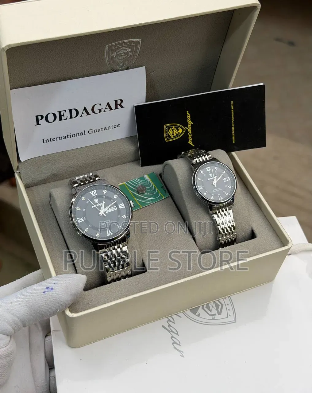 Poedagar Couples Steel Wristwatches
