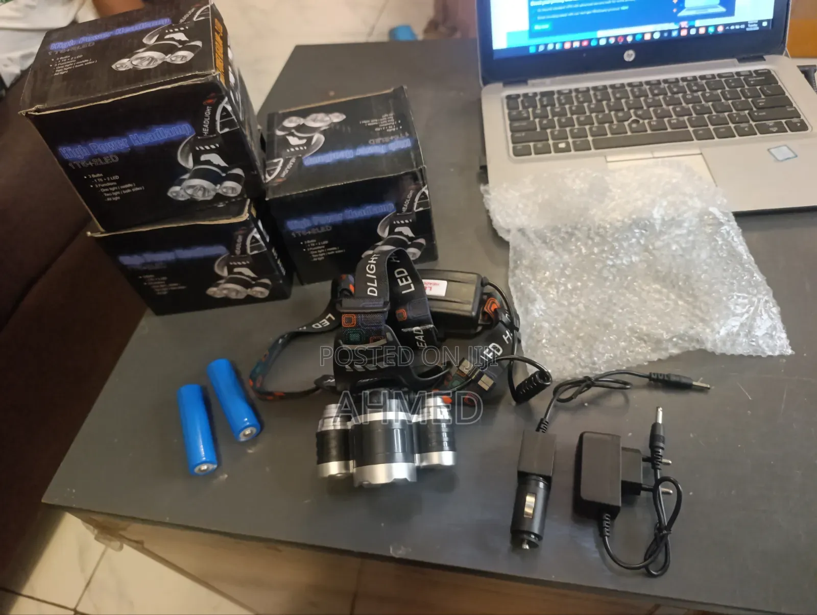 Dual Rechargeable Headlamp 1 T6 + 2LED