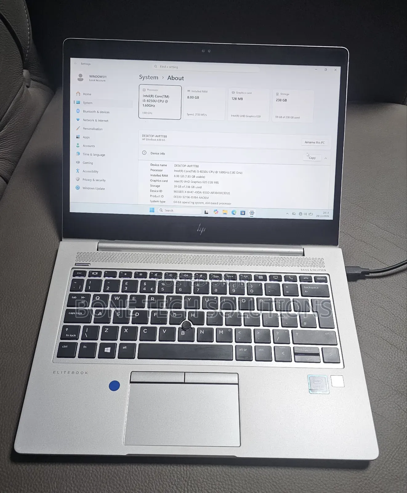 Laptop HP EliteBook 830 G5 4GB Intel Core i5 SSD 256GB