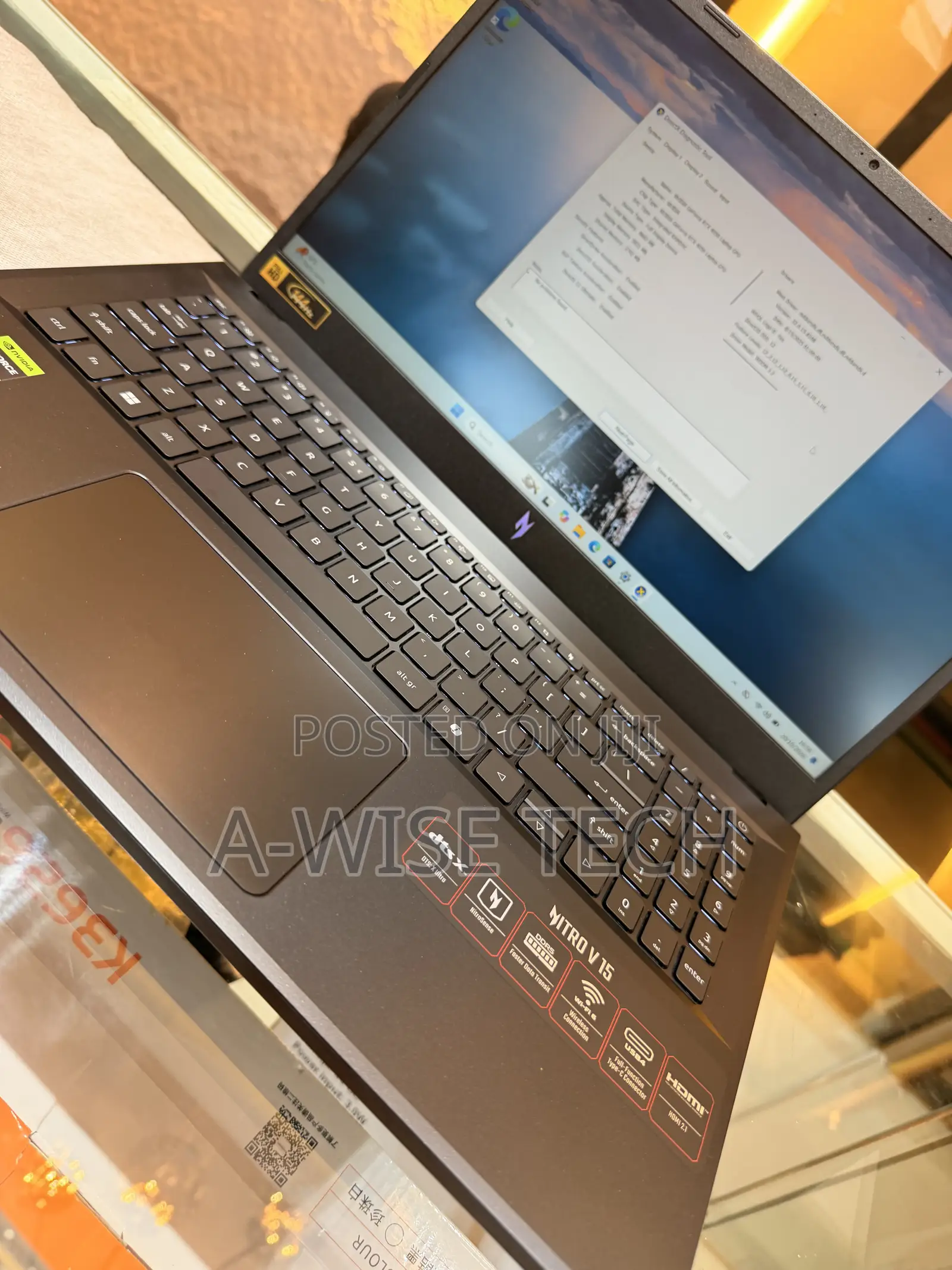 New Laptop Acer Nitro V 15 8GB AMD Ryzen 5 SSD 512GB