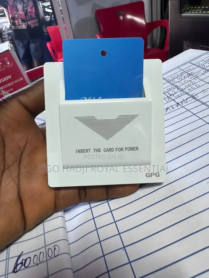 Intelligent Hotel Room Key Card Insert Power Switch