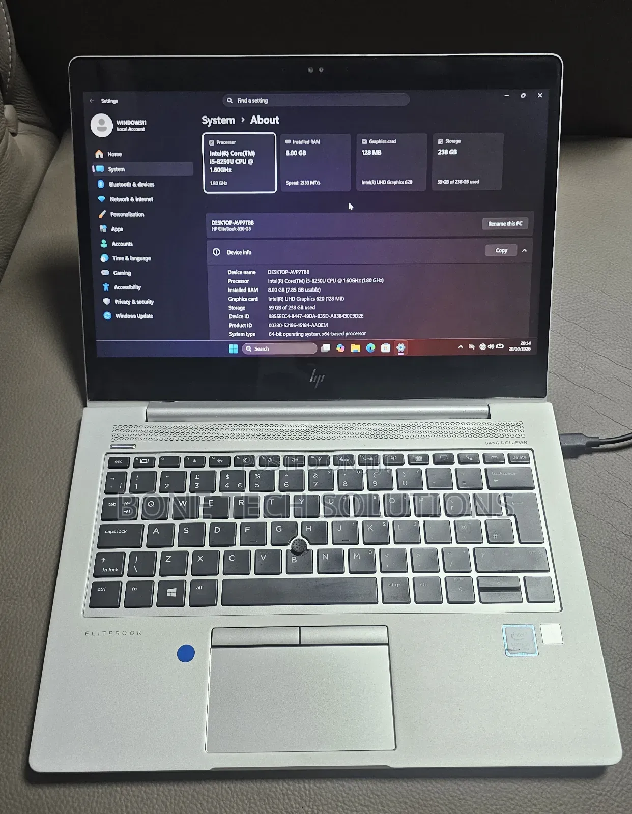 Laptop HP EliteBook 830 G5 4GB Intel Core i5 SSD 256GB
