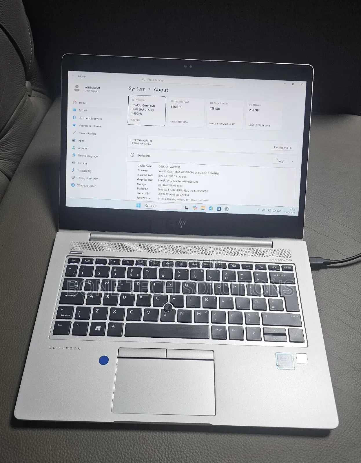 Laptop HP EliteBook 830 G5 4GB Intel Core i5 SSD 256GB