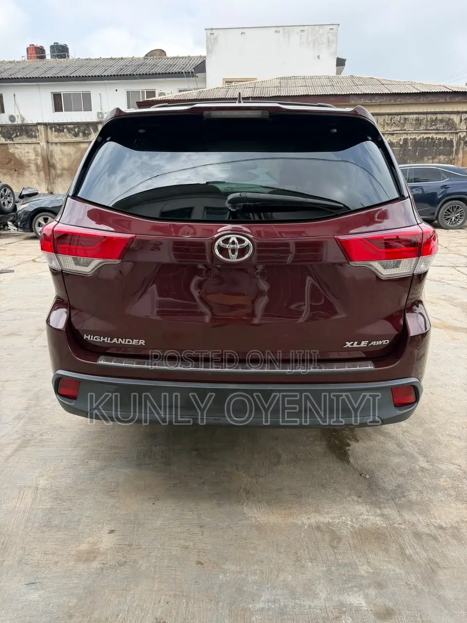 Toyota Highlander XLE V6 4x4 (3.5L 6cyl 6A) 2016 Burgundy