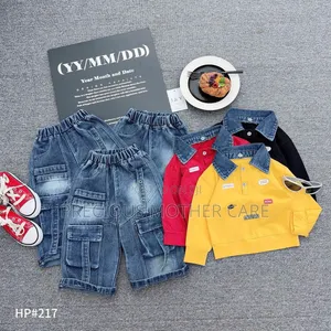 Children Quality Yellow Top AMD Jean Trouser 2 Pics