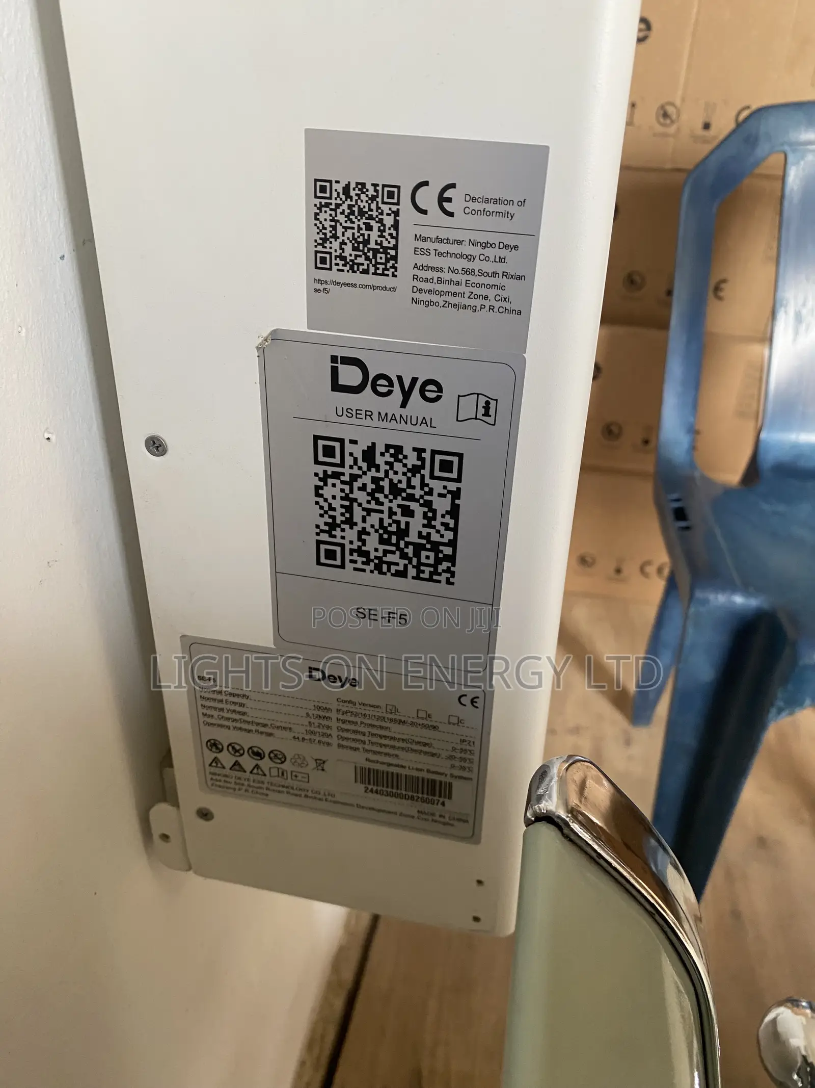 Deye 5kwh 48v Lithium Battery
