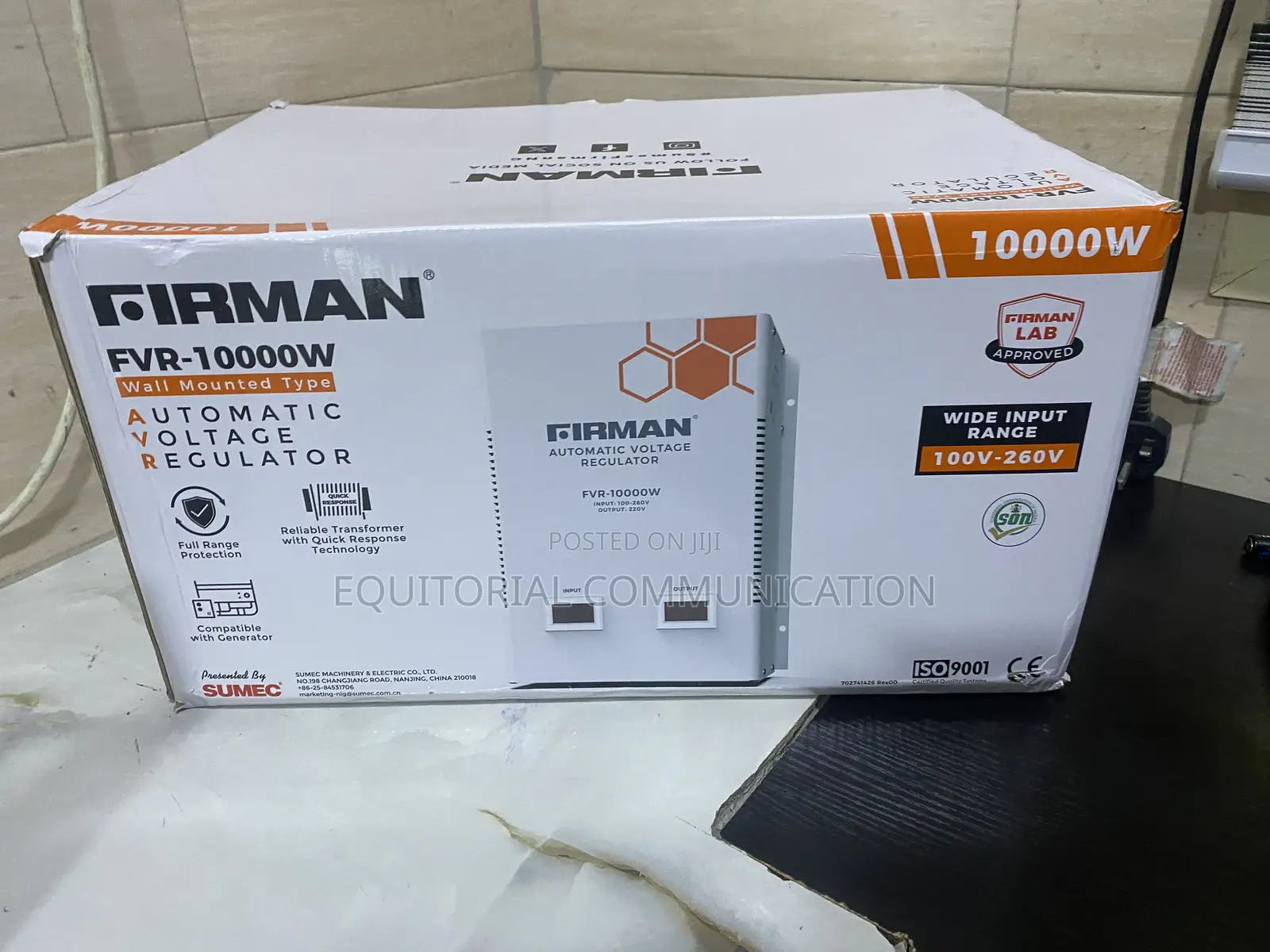 FIRMAN FVR-10000W Wall-Mounted Voltage Control Equipment