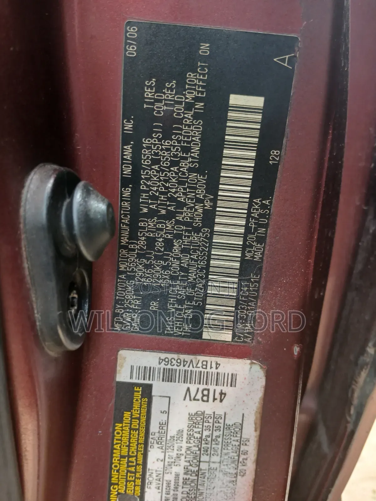 Toyota Sienna 2006