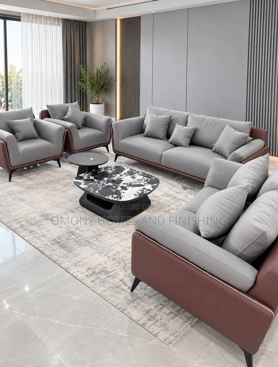 7 Seater Leather Chair