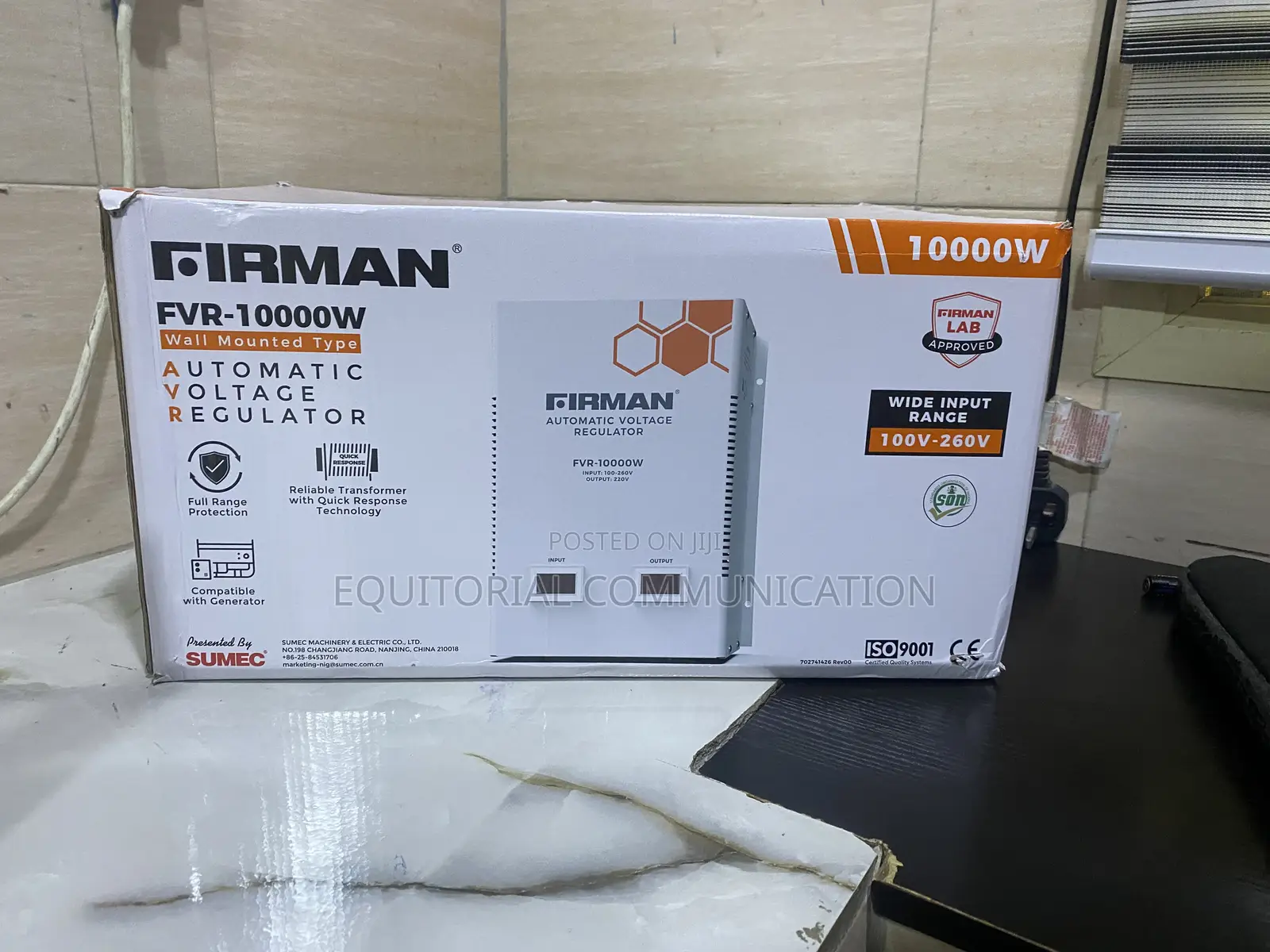 FIRMAN FVR-10000W Automatic Electrical Power Regulator