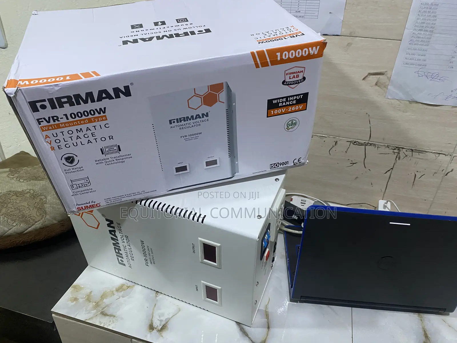 FIRMAN FVR-10000W Automatic Voltage Regulation Equipment