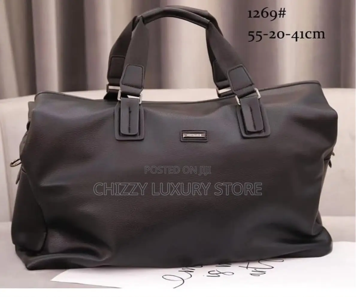 High Quality Luxury Men Genuine Leather Duffle Bag
