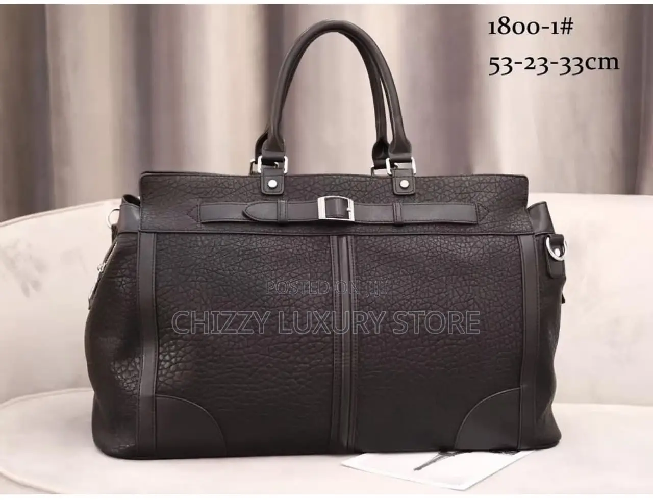 High Quality Luxury Men Genuine Leather Duffle Bag