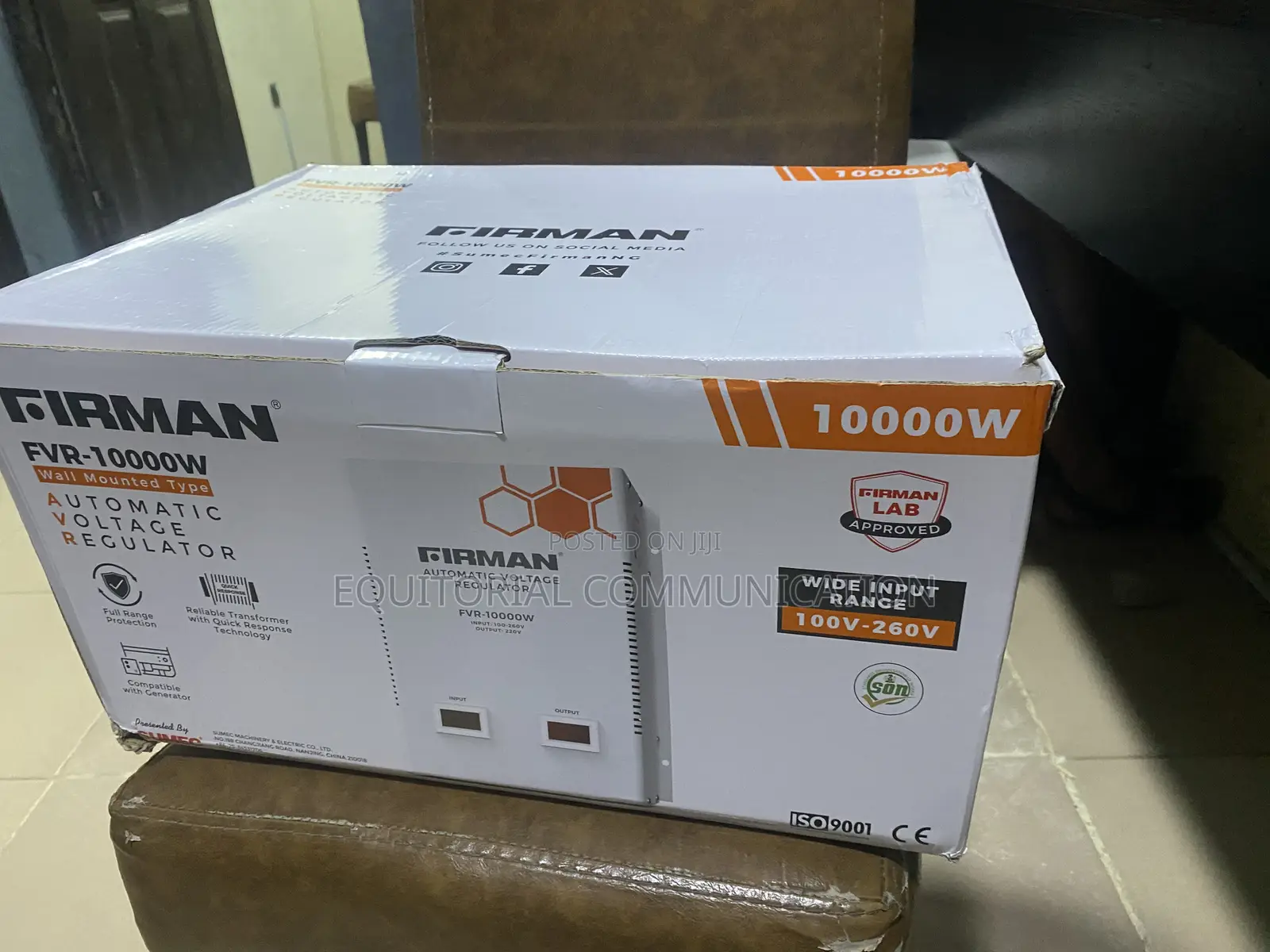 FIRMAN FVR-10000W Wall-Mounted Electricity Regulation Unit