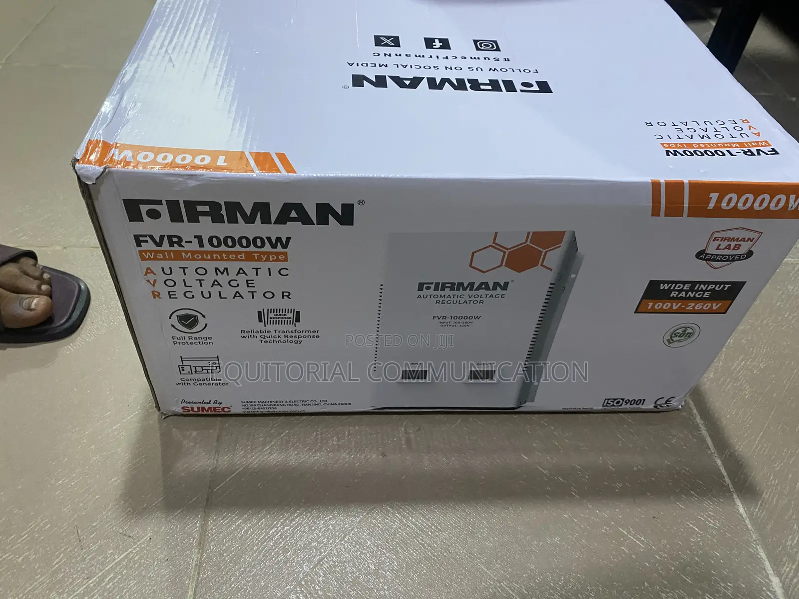 FIRMAN FVR-10000W Wall-Mounted Electricity Regulation Unit
