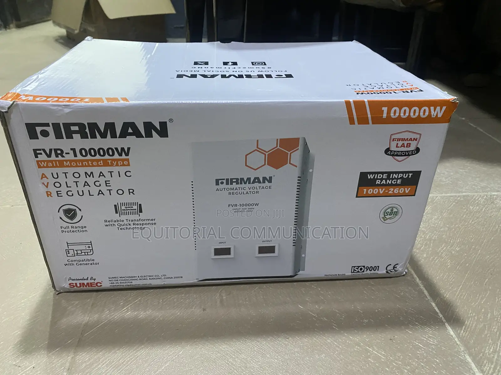 FIRMAN FVR-10000W Automatic Voltage Regulator for Shops