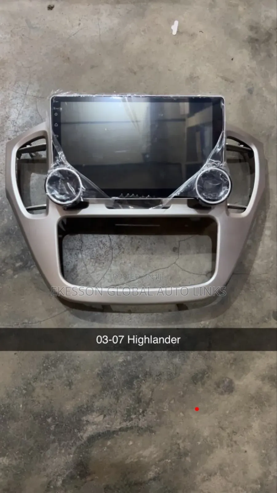 Android Screen for Highlander 2005 Model With Reverse Camera