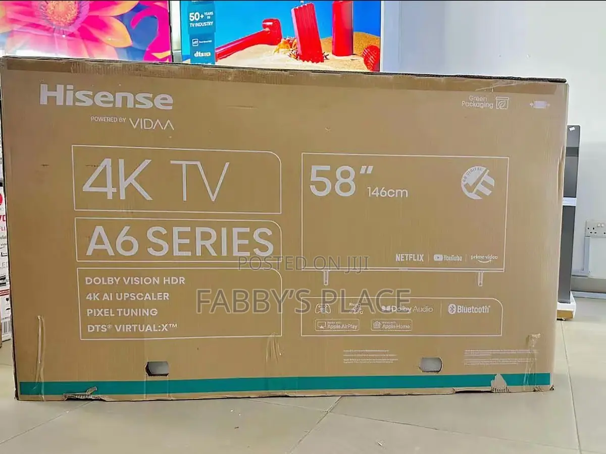 Hisense 58 Inches 4K UHD Smart TV, A6 Series