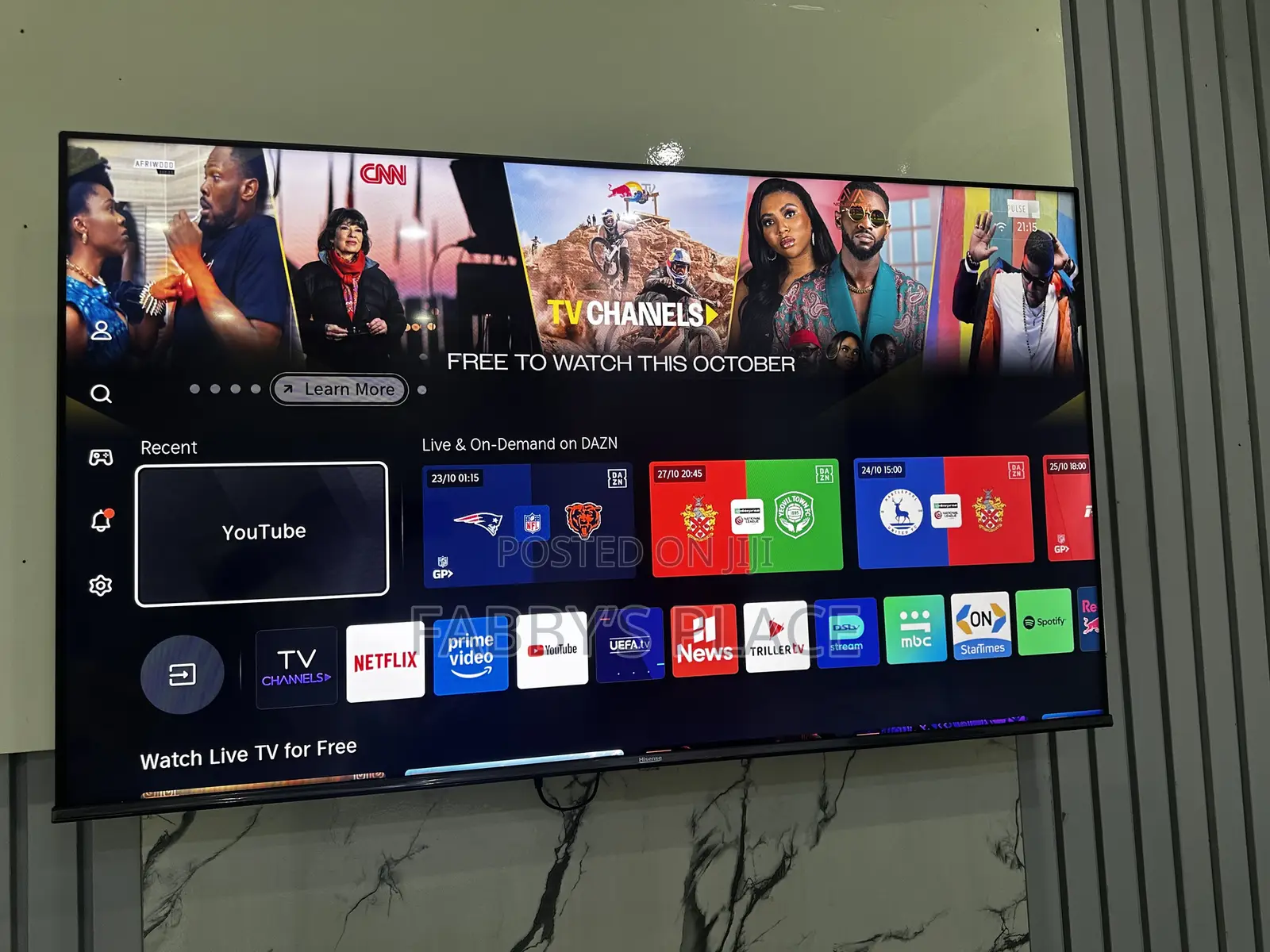 Hisense 58 Inches 4K UHD Smart TV, A6 Series