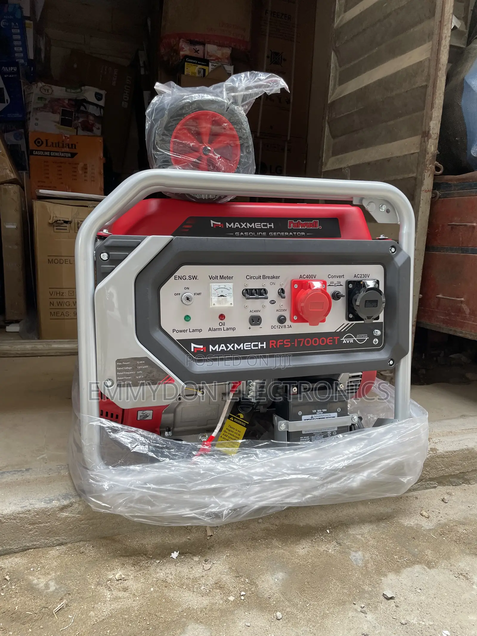 MAXMECH 15kVA Three-Phase Petrol Generator