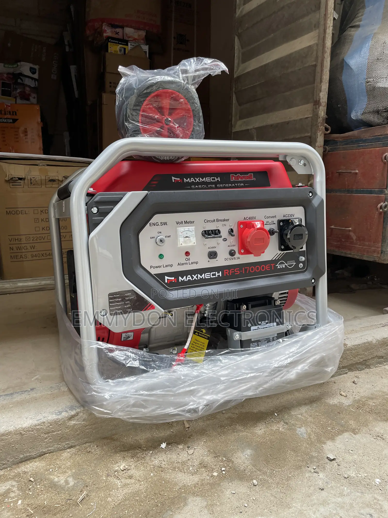 MAXMECH 15kVA Three-Phase Petrol Generator