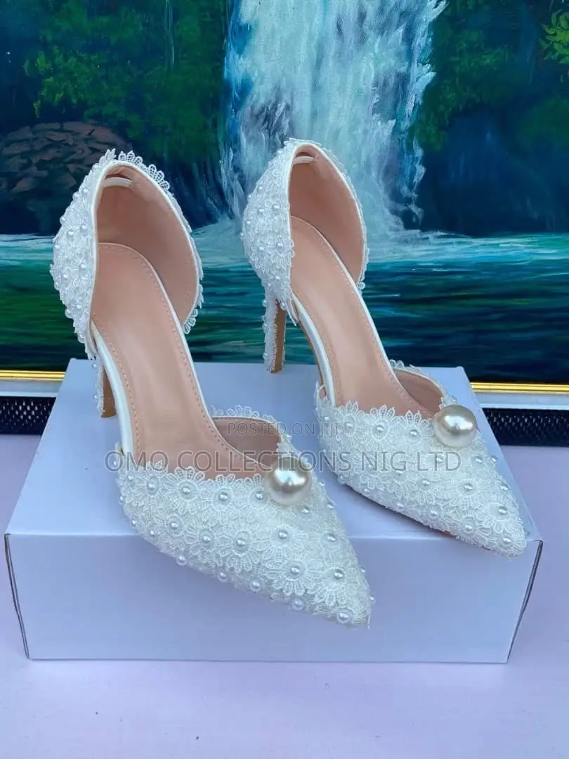 Exclusive Luxury White Ladies Heels – Premium Ladies Shoes