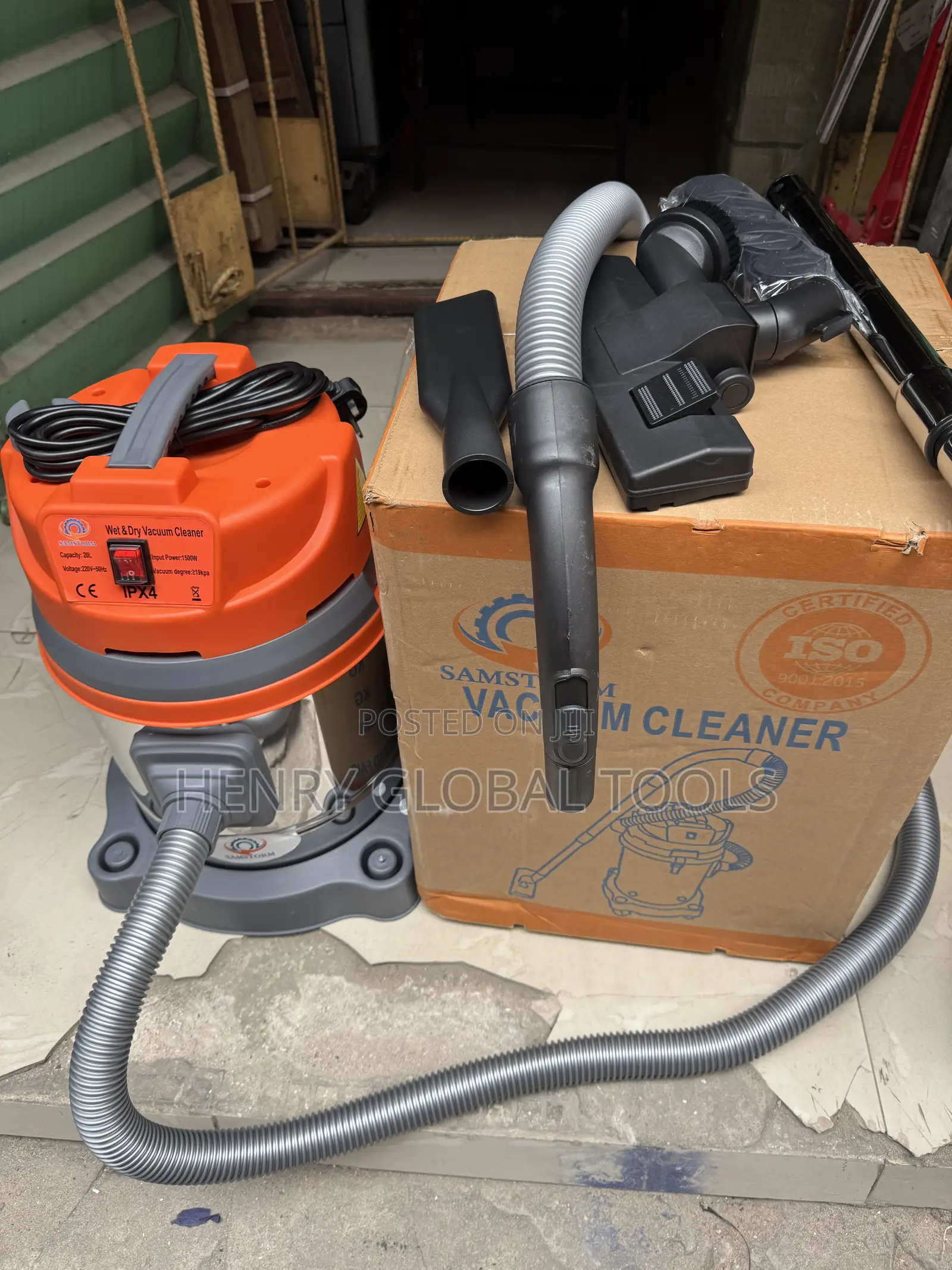 20L Wet and Dry Vacuum Cleaner – Stainless Steel Tank