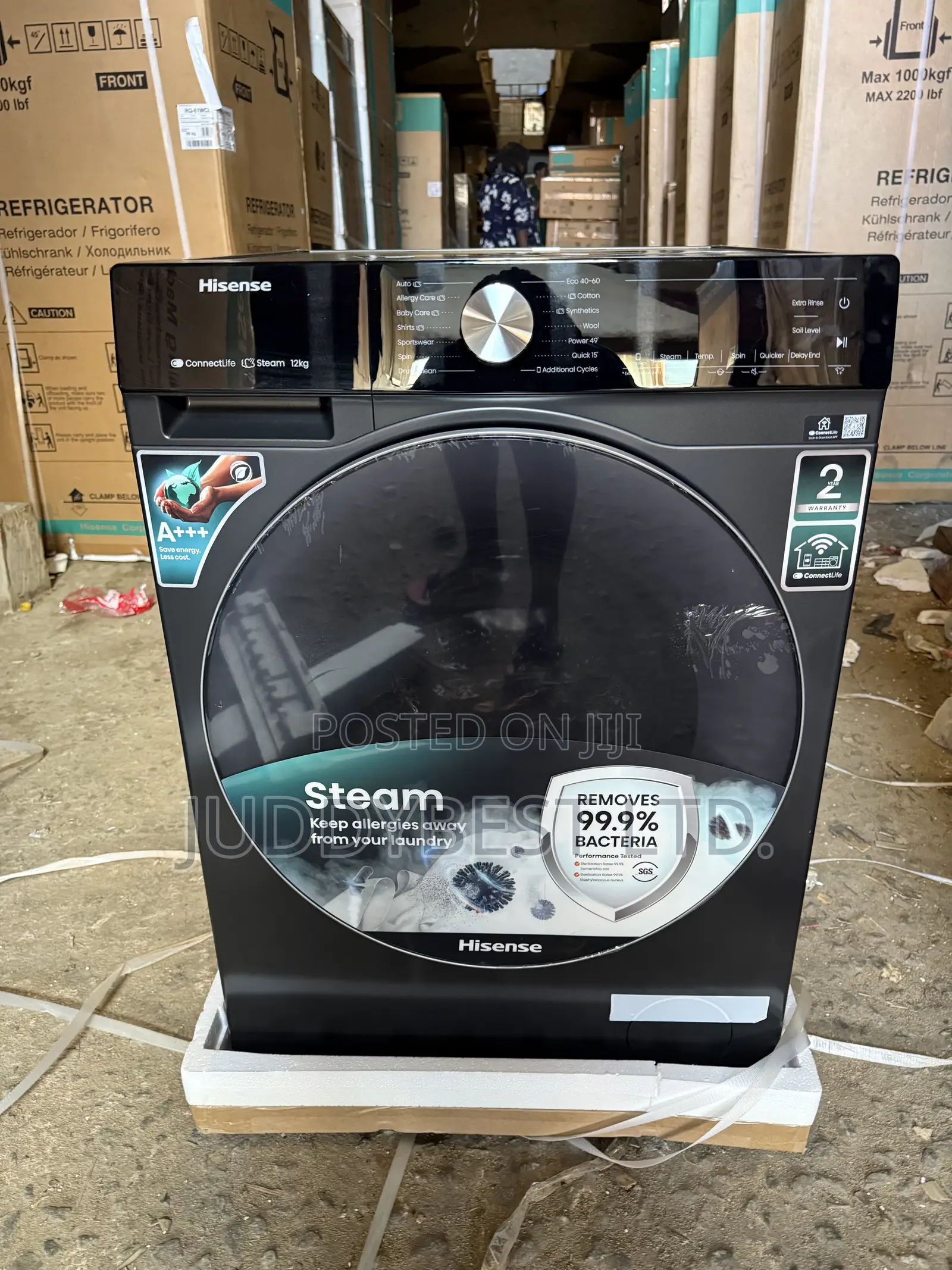Hisense Front Load 12KG Wash and Spin Washing Machine 1243bt-Wf