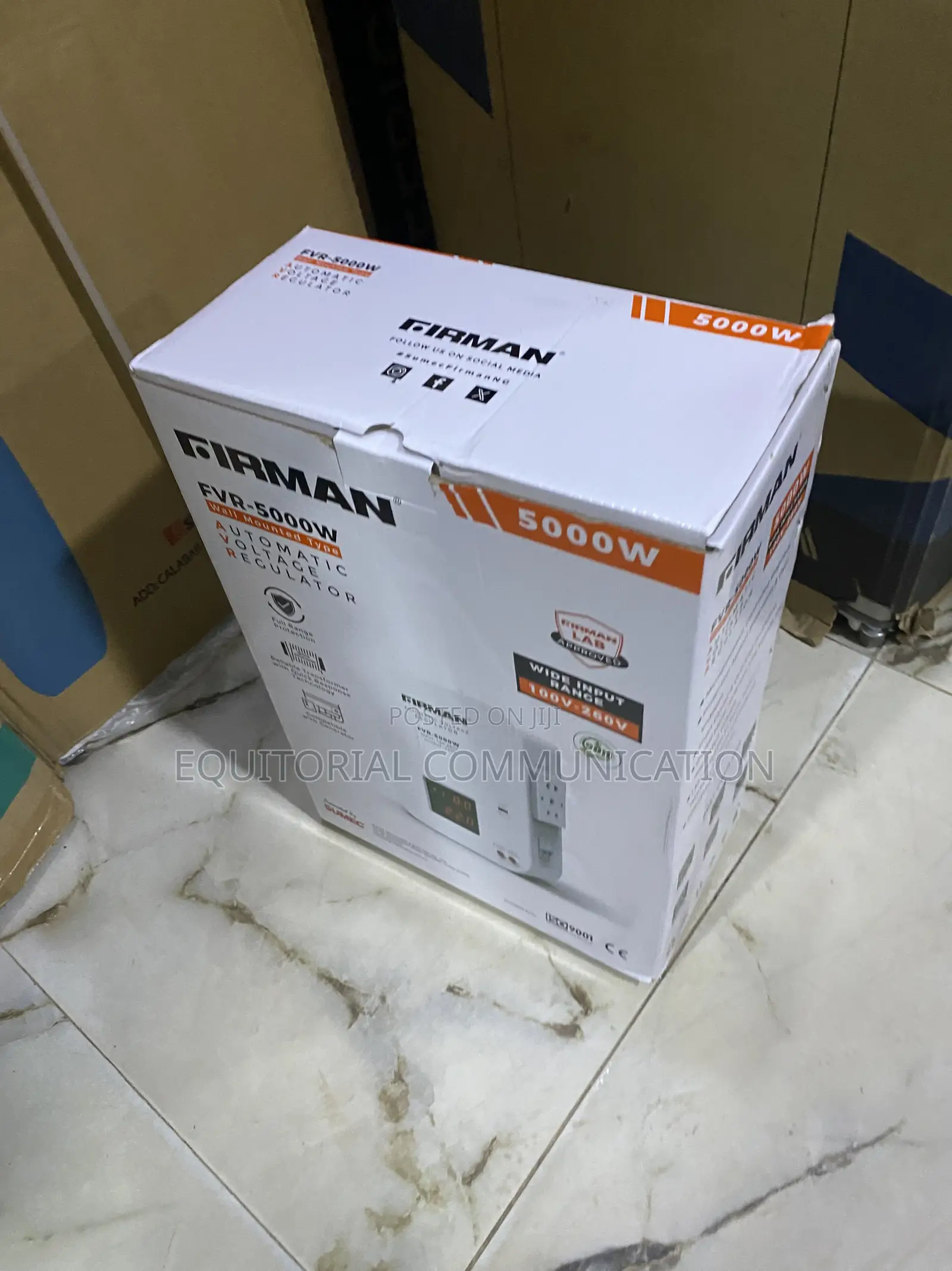 FIRMAN 5000W Wall-Mounted Automatic Voltage Regulator 100V–260V