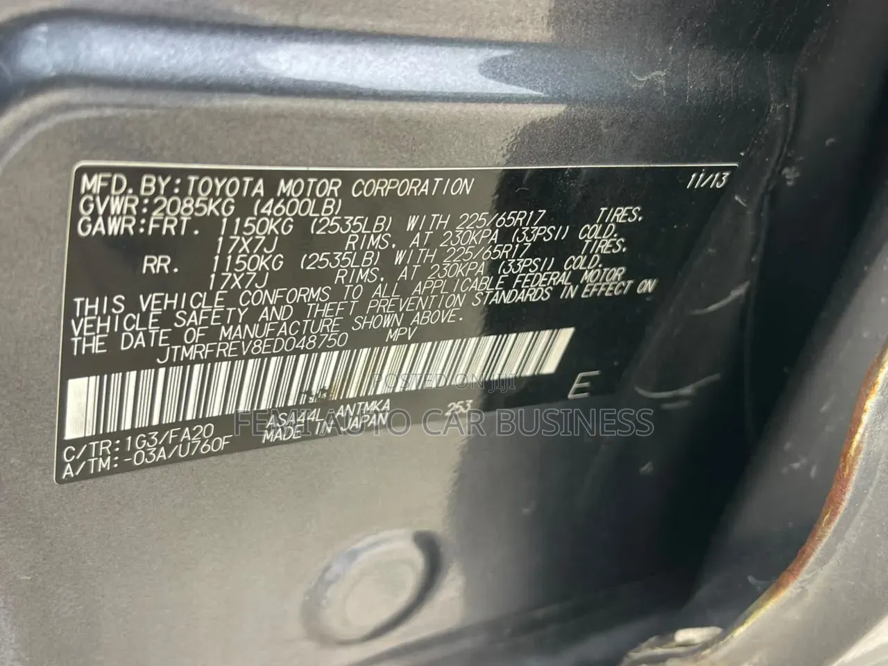 Toyota RAV4 2013 Gray