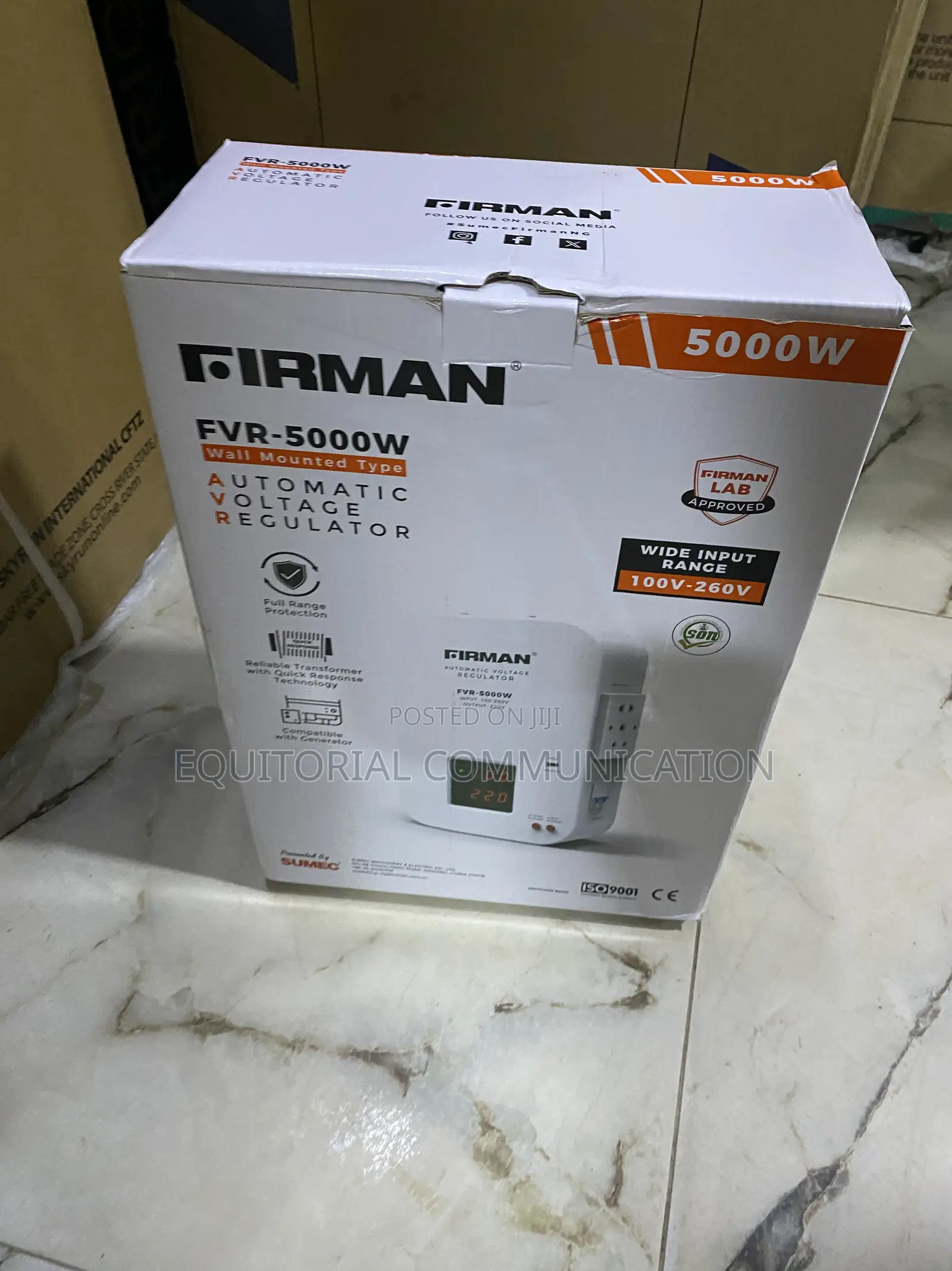 Firman FVR-5000W Automatic Voltage Stabilizer for Home and Office