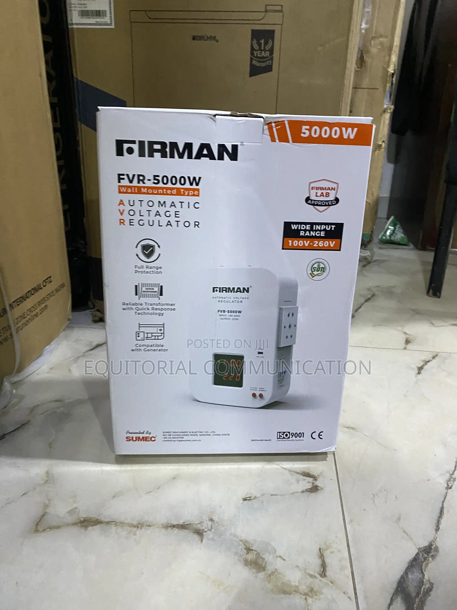 Firman FVR-5000W 5000W Automatic Power Voltage Stabilizer