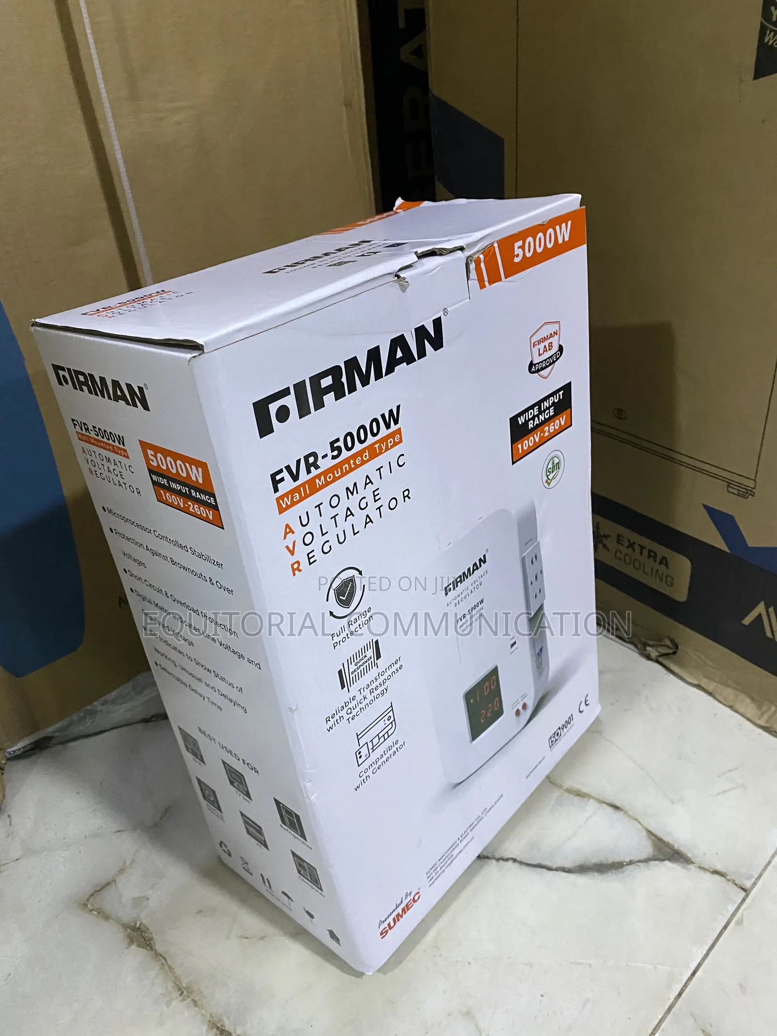 Firman FVR-5000W Wall-Mounted AVR for Stable Appliance Power