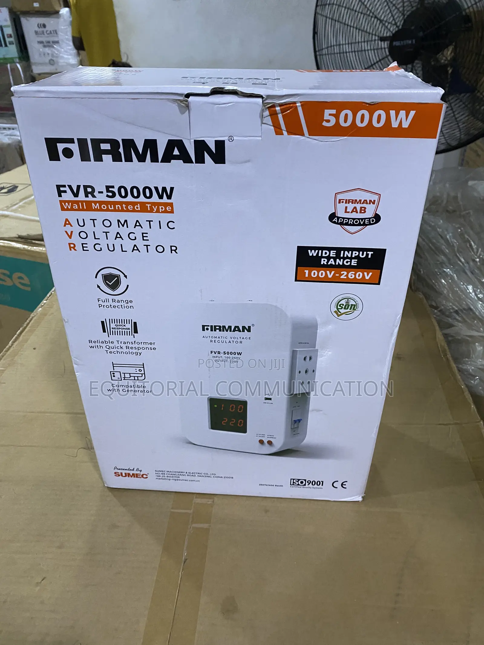 Firman FVR-5000W Voltage Regulator for Refrigerators and TVs
