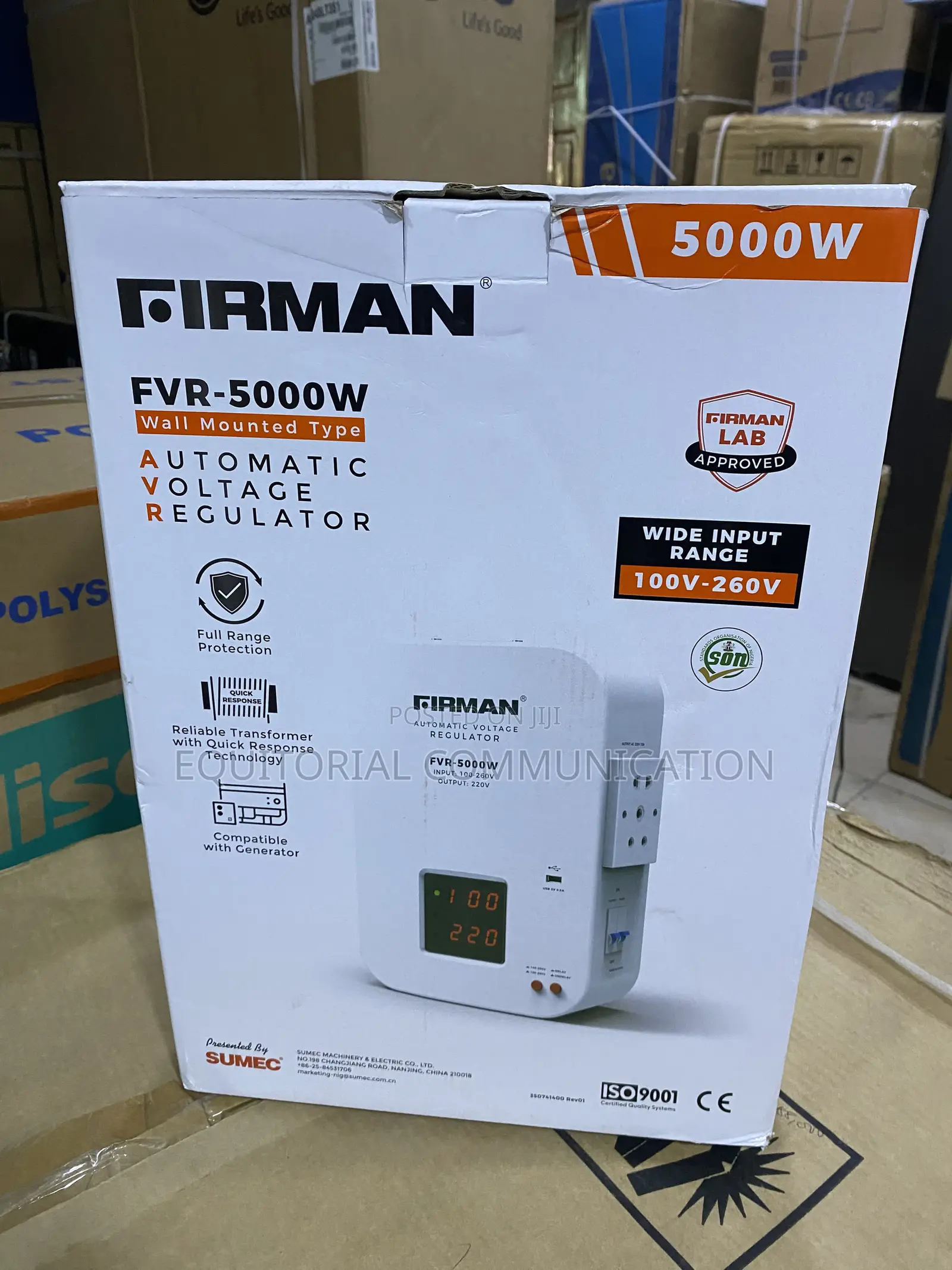 Firman 100v-260v Automatic Voltage Stabilizer FVR-5000W