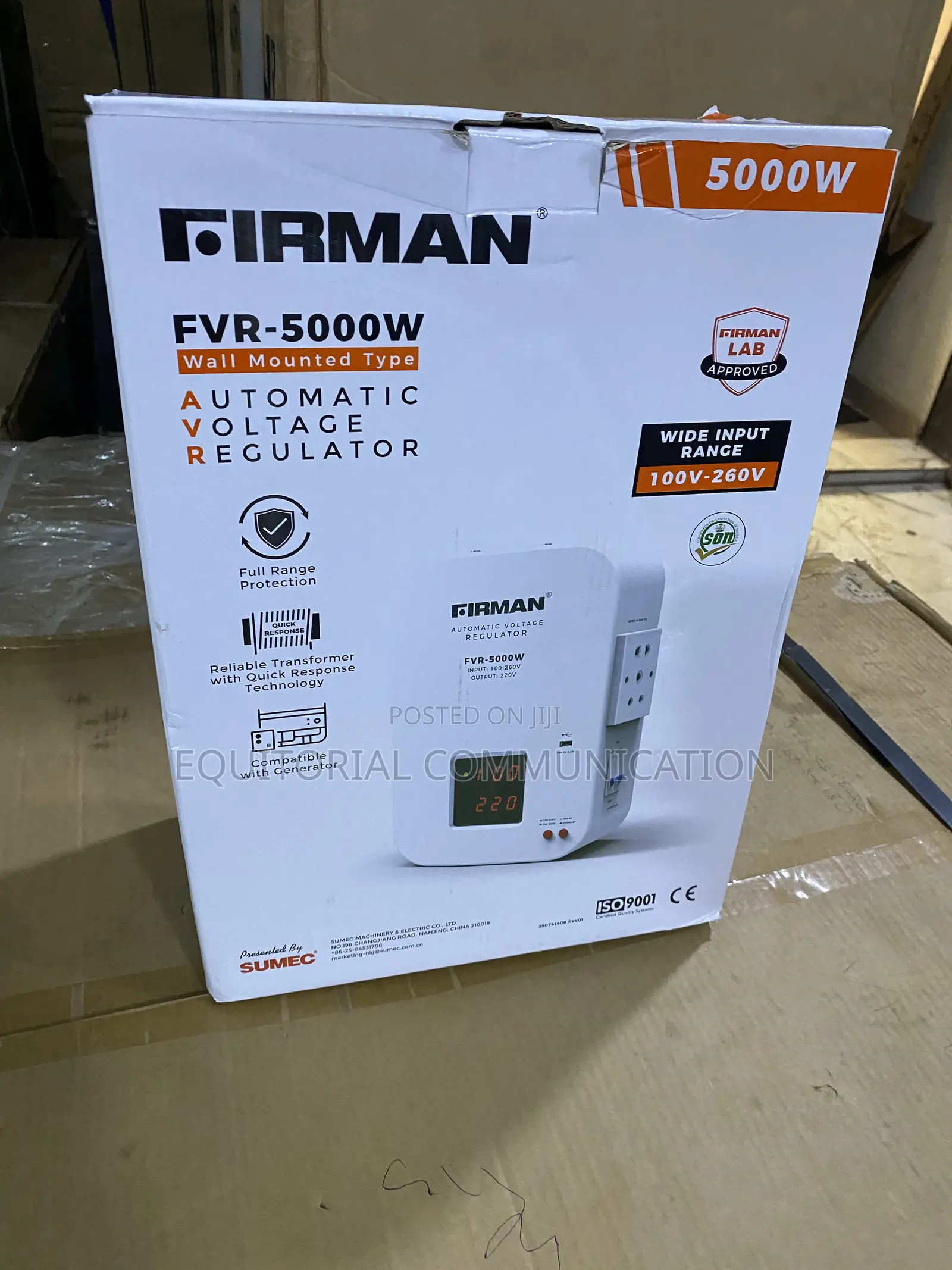 Firman FVR-5000W Wall-Mount Voltage Management Device 5000W