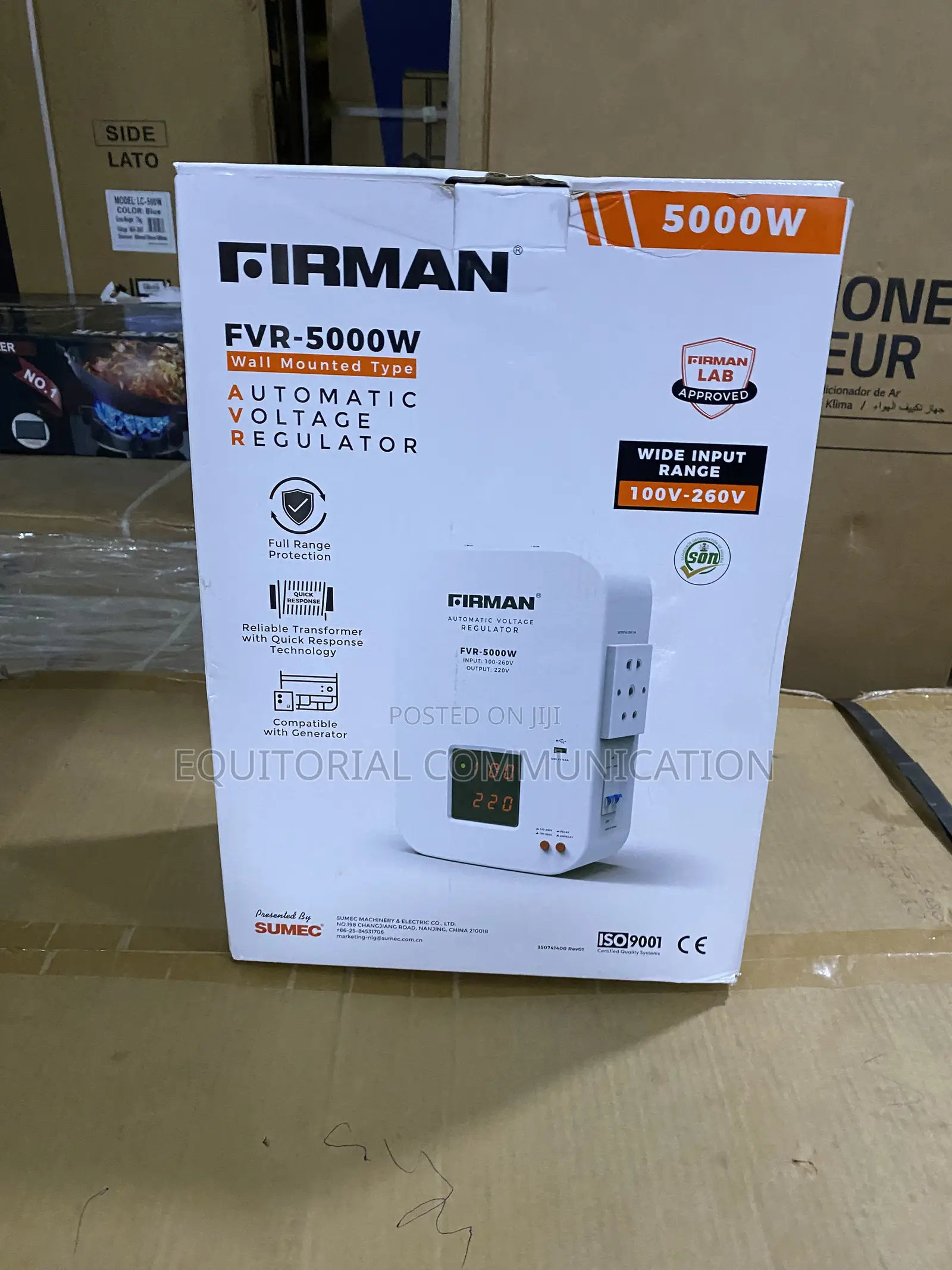 Firman FVR-5000W Voltage Stabilizer for Compatible Office Equipment